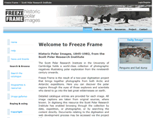 Tablet Screenshot of freezeframe.ac.uk